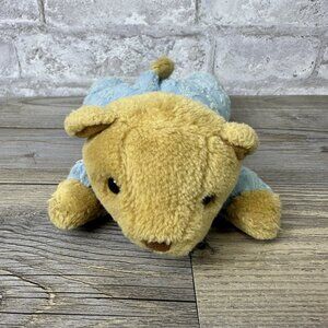 Eden Teddy Bear Plush VINTAGE Blue Pajamas Stars Baby Animal Terry Cloth 4200